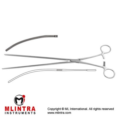 Scudder Atrauma Intestinal Clamp Curved Stainless Steel, 32.5 cm - 12 3/4 Scudder Atrauma Intestinal Clamp Curved Stainless Steel, 32.5 cm - 12 3/4